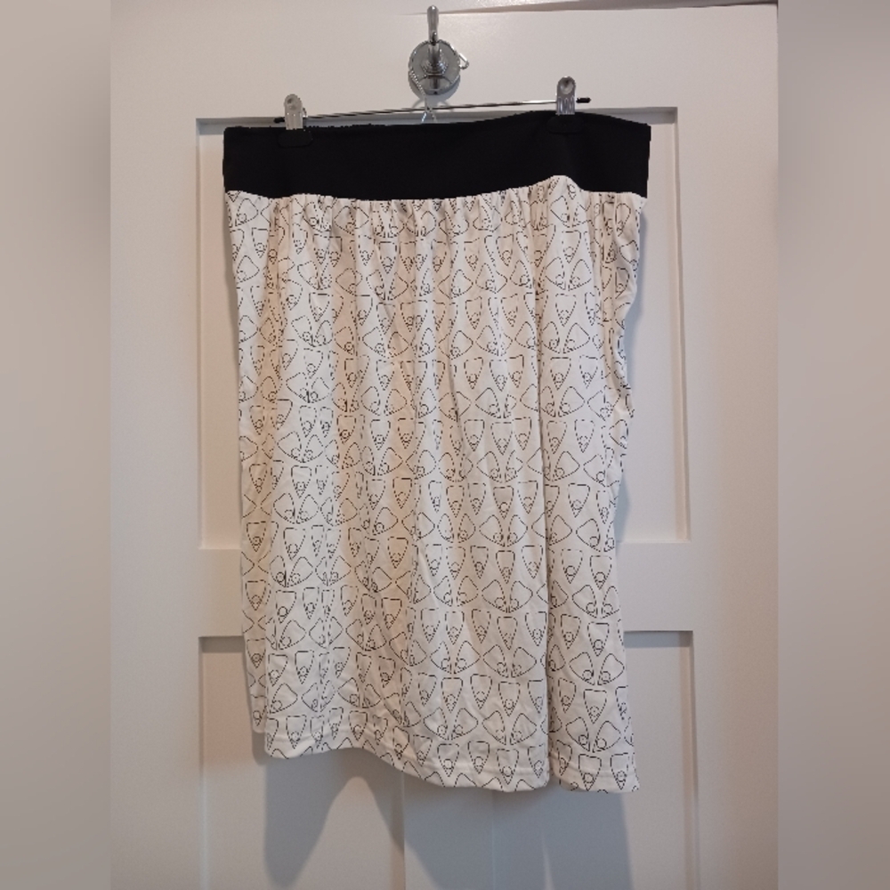 Domino Dollhouse Black and White Planchette Skirt
